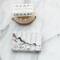 Hello Honey® 5.25" Black & Beige Mélange Marble Soap Dish